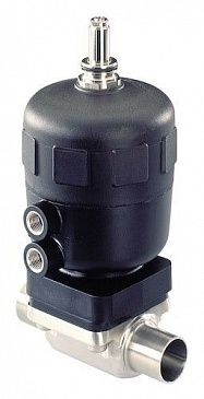 2/2-ходовой регулирующий мембранный клапан с пневмоуправлением, корпусом из нержавеющей стали 2731